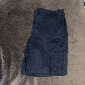 LANE BRYANT BLACK KHAKI SHORTS